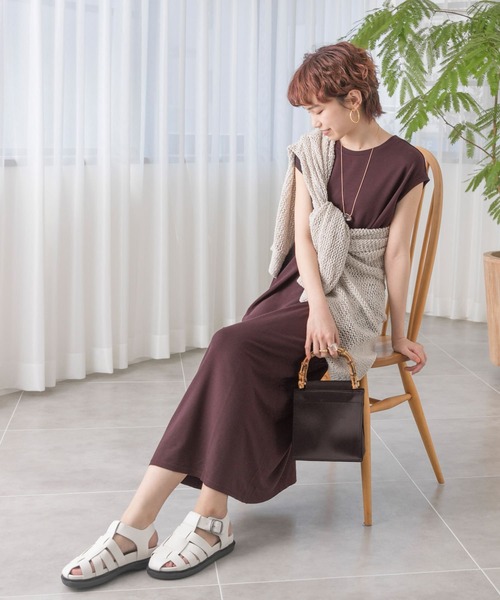 URBAN RESEARCH（アーバンリサーチ）の「TRベアロングワンピース（ワンピース・レディース・ブルー系その他/カーキ/ブラウン・38/36）」の19枚目の写真