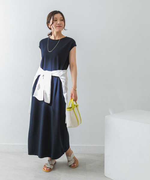 URBAN RESEARCH（アーバンリサーチ）の「TRベアロングワンピース（ワンピース・レディース・ブルー系その他/カーキ/ブラウン・38/36）」の6枚目の写真