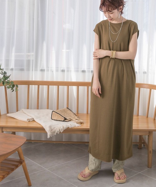 URBAN RESEARCH（アーバンリサーチ）の「TRベアロングワンピース（ワンピース・レディース・ブルー系その他/カーキ/ブラウン・38/36）」の10枚目の写真