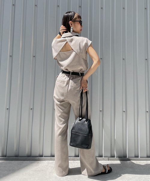 PAGEBOY（ページボーイ）の「リネンライクカイキンフレンチスリーブシャツ（シャツ/ブラウス・レディース・ベージュ系その他/オリーブ/ブラック・FREE）」の9枚目の写真