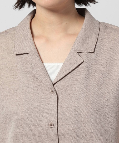 PAGEBOY（ページボーイ）の「リネンライクカイキンフレンチスリーブシャツ（シャツ/ブラウス・レディース・ベージュ系その他/オリーブ/ブラック・FREE）」の14枚目の写真