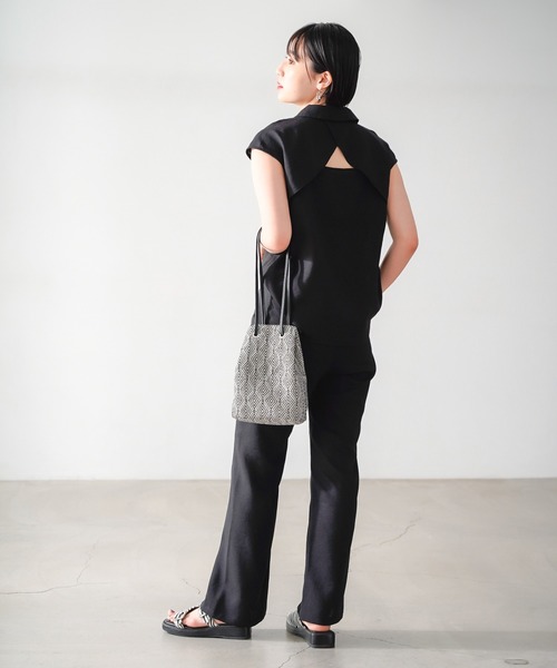 PAGEBOY（ページボーイ）の「リネンライクカイキンフレンチスリーブシャツ（シャツ/ブラウス・レディース・ベージュ系その他/オリーブ/ブラック・FREE）」の20枚目の写真