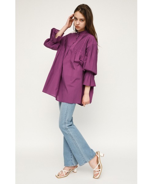 SLY（スライ）の「VOLUME SLEEVE SKIPPER BL ボリュームスリーブ ブラウス（シャツ/ブラウス・レディース・オフホワイト/パープル/ブラック・FREE）」の21枚目の写真