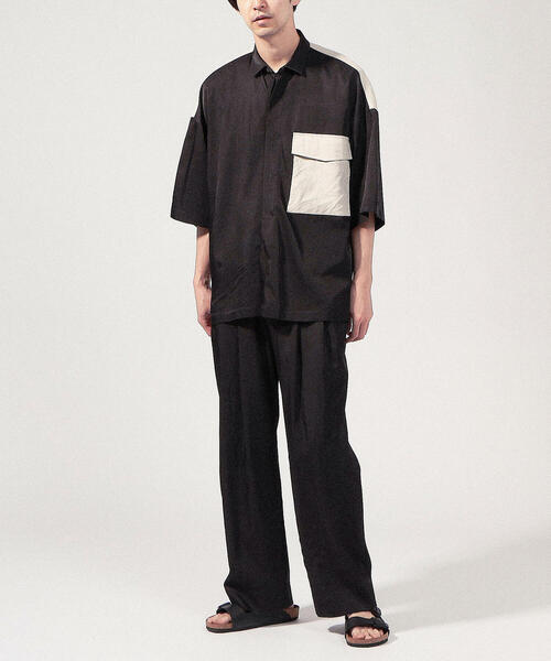 TOMORROWLAND （トゥモローランド）の「コットンレーヨン 2プリーツイージーパンツ（その他パンツ・メンズ・キャメル/ブラック/ダークグリーン・XS/M/S）」の19枚目の写真