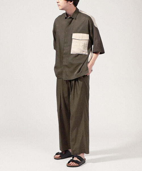 TOMORROWLAND （トゥモローランド）の「コットンレーヨン 2プリーツイージーパンツ（その他パンツ・メンズ・キャメル/ブラック/ダークグリーン・XS/M/S）」の20枚目の写真