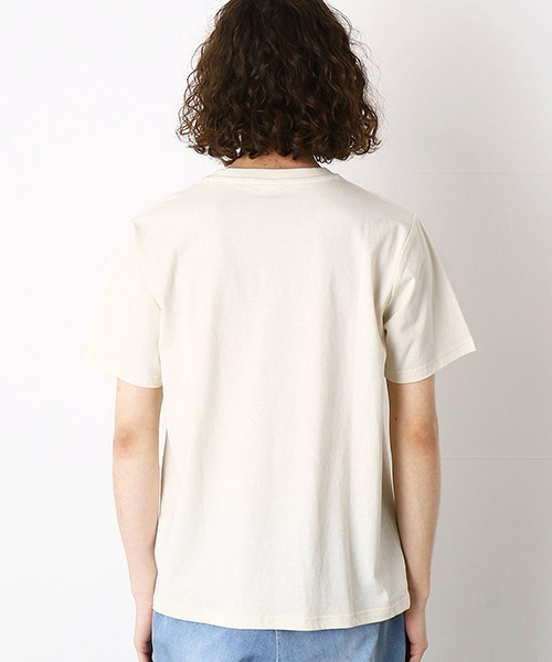 Purple&Yellow（パープルアンドイエロー）の「メッセージプリント　半袖Tシャツ（Tシャツ/カットソー・メンズ・ブラック/アイボリー/ミント/グレイッシュベージュ・SMALL/MEDIUM/LARGE/X-SMALL/X-LARGE）」の17枚目の写真