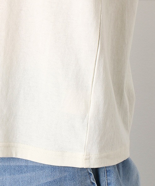 Purple&Yellow（パープルアンドイエロー）の「メッセージプリント　半袖Tシャツ（Tシャツ/カットソー・メンズ・ブラック/アイボリー/ミント/グレイッシュベージュ・SMALL/MEDIUM/LARGE/X-SMALL/X-LARGE）」の20枚目の写真