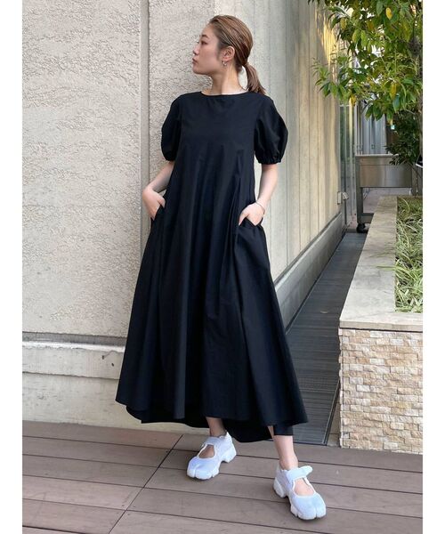 Ungrid（アングリッド）の「パフスリーブボリュームワンピース（ワンピース・レディース・ブラック/オフホワイト/カーキ・FREE）」の8枚目の写真