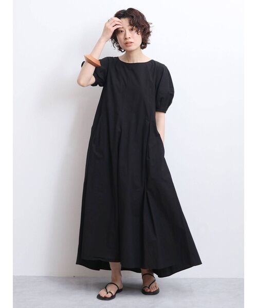 Ungrid（アングリッド）の「パフスリーブボリュームワンピース（ワンピース・レディース・ブラック/オフホワイト/カーキ・FREE）」の9枚目の写真