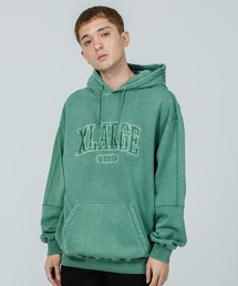 XLARGE | PIGMENT PANELED PULLOVER HOODED SWEAT(パーカー)