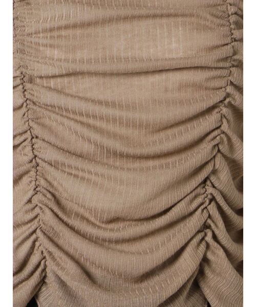 EMODA(エモダ)の「ショートドレープトップ(Tシャツ/カットソー・レディース・ブラック/ベージュ/グリーン/アイボリー・FREE)」の20枚目の写真