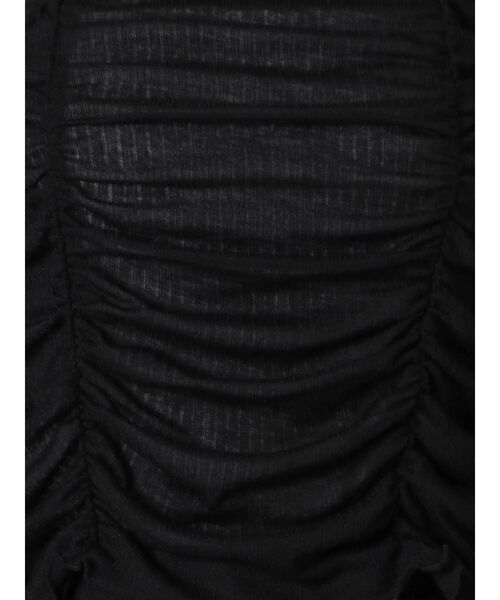 EMODA(エモダ)の「ショートドレープトップ(Tシャツ/カットソー・レディース・ブラック/ベージュ/グリーン/アイボリー・FREE)」の13枚目の写真