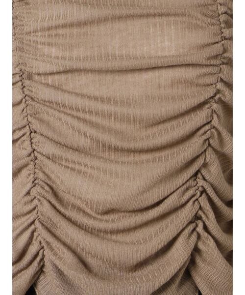 EMODA(エモダ)の「ショートドレープトップ(Tシャツ/カットソー・レディース・ブラック/ベージュ/グリーン/アイボリー・FREE)」の21枚目の写真