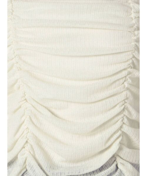 EMODA(エモダ)の「ショートドレープトップ(Tシャツ/カットソー・レディース・ブラック/ベージュ/グリーン/アイボリー・FREE)」の18枚目の写真