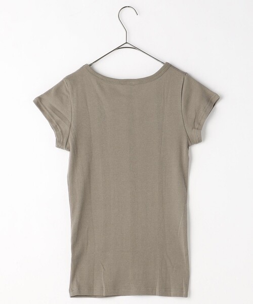 FREAK'S STORE（フリークスストア）の「【WEB限定】Robert P.Miller/ミラー レディース　パネルリブ半袖Tシャツ（Tシャツ/カットソー・レディース・ブラック/ベージュ/グレー/ホワイト/その他9/ネイビー・ﾌﾘ-）」の10枚目の写真