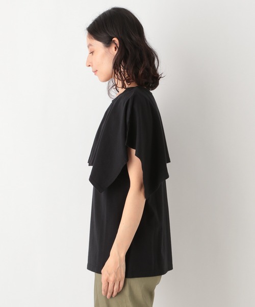 LEPSIM（レプシィム）の「フリルデザインプルオーバー　949210（Tシャツ/カットソー・レディース・ブラック/オフホワイト・FREE）」の9枚目の写真