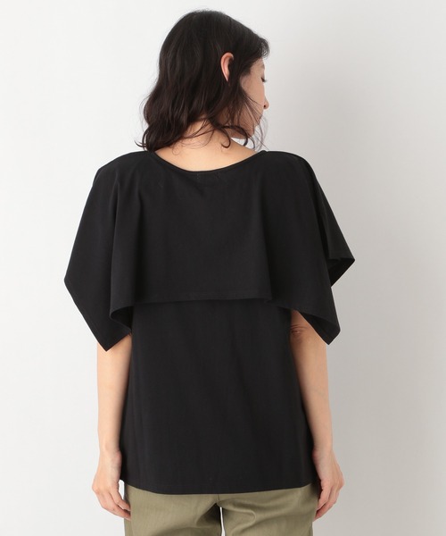 LEPSIM（レプシィム）の「フリルデザインプルオーバー　949210（Tシャツ/カットソー・レディース・ブラック/オフホワイト・FREE）」の14枚目の写真