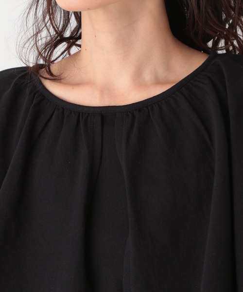 LEPSIM（レプシィム）の「フリルデザインプルオーバー　949210（Tシャツ/カットソー・レディース・ブラック/オフホワイト・FREE）」の13枚目の写真