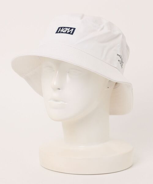 HeM（ヘム）の「【HeM】刺繍 ロゴ バケットハット（ハット・レディース・ホワイト/ブラック/ベージュ/ネイビー/ホワイト系その他/ブラック系その他/ブルー系その他/ベージュ系その他/ホワイト系その他2・FREE）」の4枚目の写真