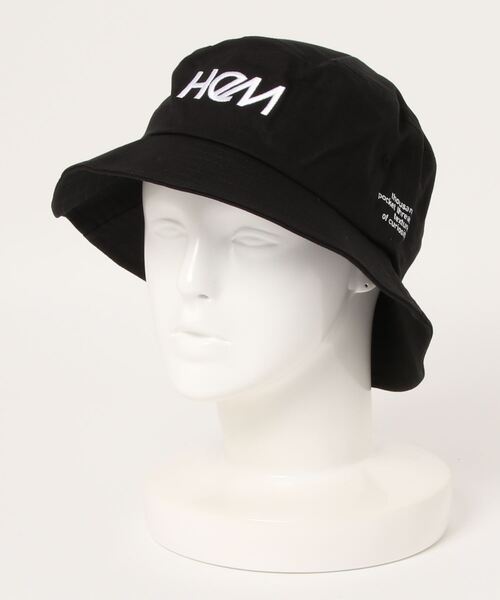 HeM（ヘム）の「【HeM】刺繍 ロゴ バケットハット（ハット・レディース・ホワイト/ブラック/ベージュ/ネイビー/ホワイト系その他/ブラック系その他/ブルー系その他/ベージュ系その他/ホワイト系その他2・FREE）」の11枚目の写真