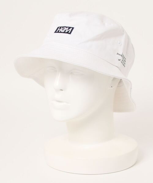 HeM（ヘム）の「【HeM】刺繍 ロゴ バケットハット（ハット・レディース・ホワイト/ブラック/ベージュ/ネイビー/ホワイト系その他/ブラック系その他/ブルー系その他/ベージュ系その他/ホワイト系その他2・FREE）」の12枚目の写真