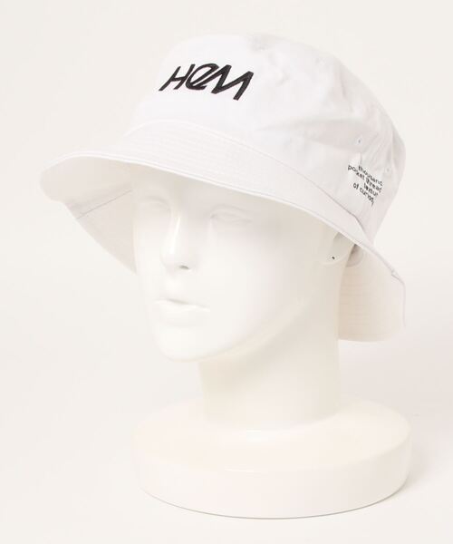 HeM（ヘム）の「【HeM】刺繍 ロゴ バケットハット（ハット・レディース・ホワイト/ブラック/ベージュ/ネイビー/ホワイト系その他/ブラック系その他/ブルー系その他/ベージュ系その他/ホワイト系その他2・FREE）」の13枚目の写真
