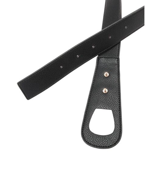 LAGUNAMOON（ラグナムーン）の「ラウンドフォルムベルト（ベルト・レディース・ブラック/モカ・FREE）」の4枚目の写真