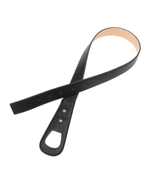 LAGUNAMOON（ラグナムーン）の「ラウンドフォルムベルト（ベルト・レディース・ブラック/モカ・FREE）」の5枚目の写真