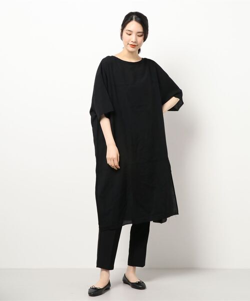 WORLD WIDE LOVE!（ワールドワイドラブ）の「シアーBIGワンピース（ワンピース・レディース・ブラック/ホワイト・1）」の2枚目の写真