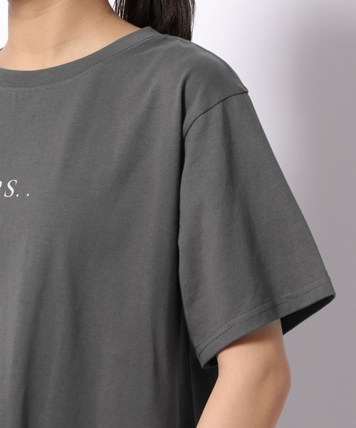 LAKOLE(ラコレ)の「オーガニックシルケットロゴTシャツ / 956360(Tシャツ/カットソー・レディース・オレンジ系その他6/セージグリーン/スモーク/サンドグレー・SMALL/MEDIUM)」の13枚目の写真