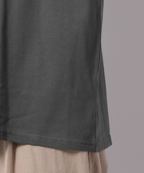 LAKOLE(ラコレ)の「オーガニックシルケットロゴTシャツ / 956360(Tシャツ/カットソー・レディース・オレンジ系その他6/セージグリーン/スモーク/サンドグレー・SMALL/MEDIUM)」の14枚目の写真