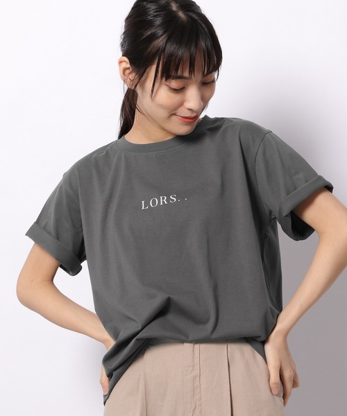 LAKOLE(ラコレ)の「オーガニックシルケットロゴTシャツ / 956360(Tシャツ/カットソー・レディース・オレンジ系その他6/セージグリーン/スモーク/サンドグレー・SMALL/MEDIUM)」の21枚目の写真