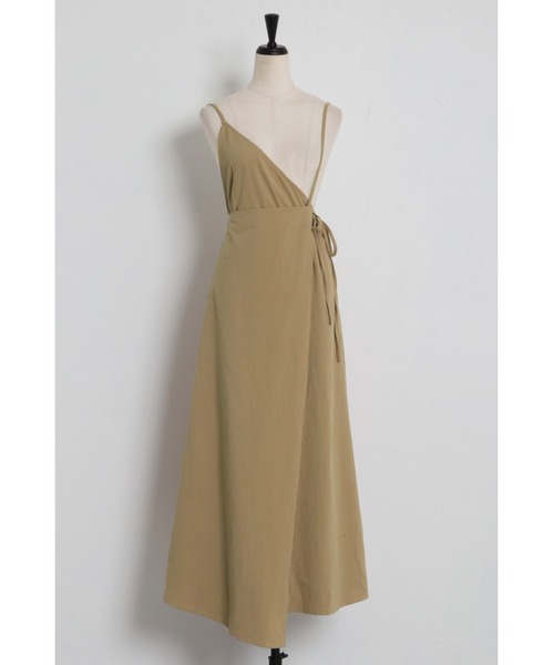 Bonjour Sagan（ボンジュールサガン）の「アシンメトリーラップサロペットスカート（スカート・レディース・ブラック/ベージュ・FREE）」の19枚目の写真