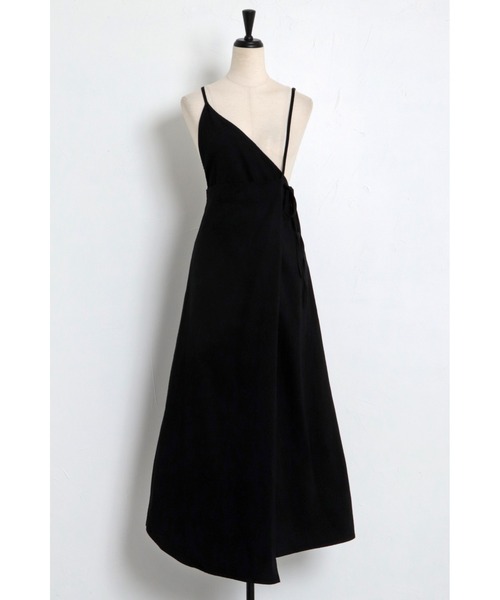 Bonjour Sagan（ボンジュールサガン）の「アシンメトリーラップサロペットスカート（スカート・レディース・ブラック/ベージュ・FREE）」の20枚目の写真