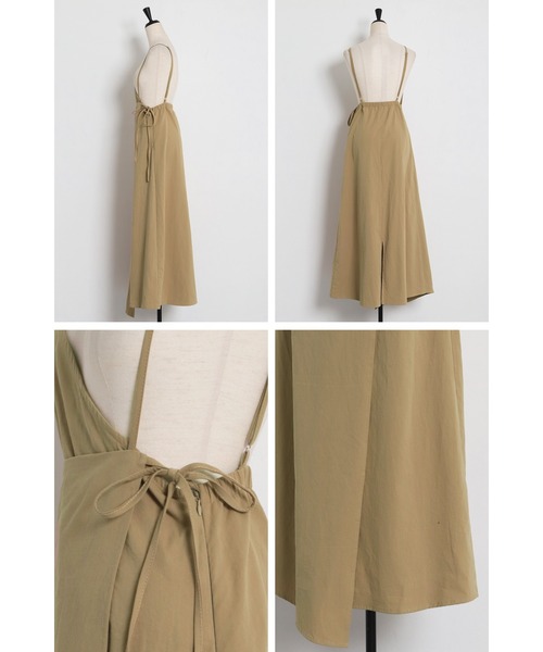 Bonjour Sagan（ボンジュールサガン）の「アシンメトリーラップサロペットスカート（スカート・レディース・ブラック/ベージュ・FREE）」の21枚目の写真