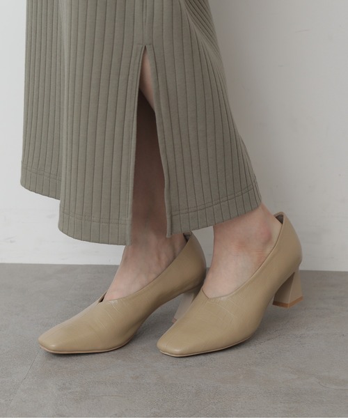 FREE'S MART（フリーズマート）の「【インフルエンサー森下愛里沙さんレコメンド】◆シェイプヒールパンプス（パンプス・レディース・ベージュ系その他/グリーン/ブラック系その他・MEDIUM/LARGE）」の9枚目の写真