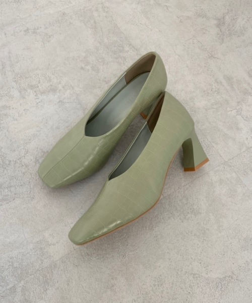 FREE'S MART（フリーズマート）の「【インフルエンサー森下愛里沙さんレコメンド】◆シェイプヒールパンプス（パンプス・レディース・ベージュ系その他/グリーン/ブラック系その他・MEDIUM/LARGE）」の20枚目の写真