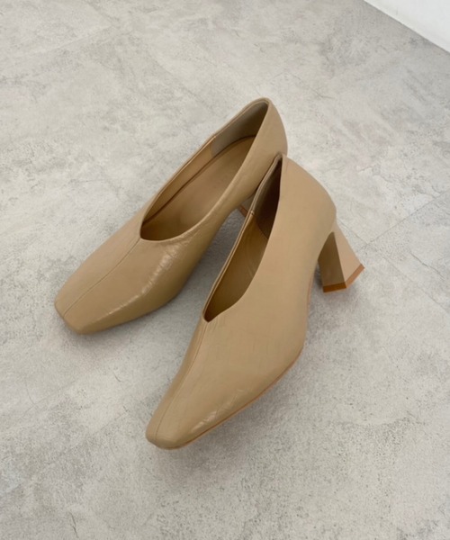FREE'S MART（フリーズマート）の「【インフルエンサー森下愛里沙さんレコメンド】◆シェイプヒールパンプス（パンプス・レディース・ベージュ系その他/グリーン/ブラック系その他・MEDIUM/LARGE）」の19枚目の写真