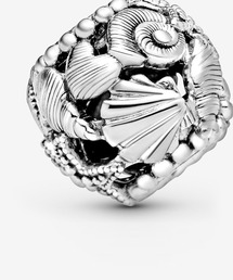 PANDORA | オープンワーク ヒトデ シェル ハート チャーム(チャーム)