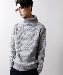 WEGO | WEGO/ケーブル編タートルニット(ニット/セーター)