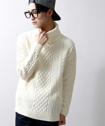 WEGO | WEGO/ケーブル編タートルニット(ニット/セーター)
