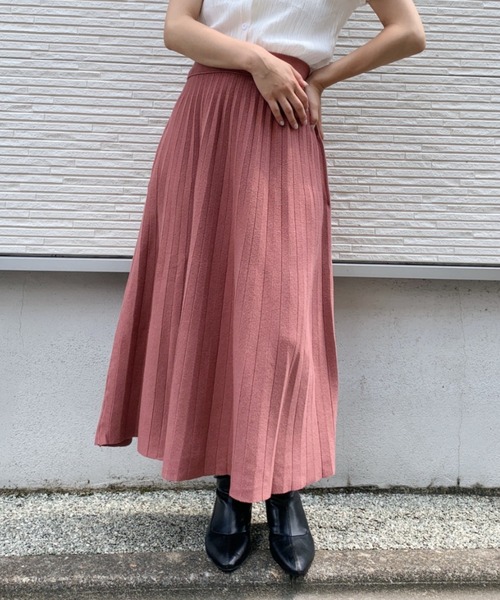 CLEA(クレア)の「ニットスカート(スカート・レディース・ブラック/ベージュ/アイボリー/モカ/ピンクベージュ・M/L)」の5枚目の写真