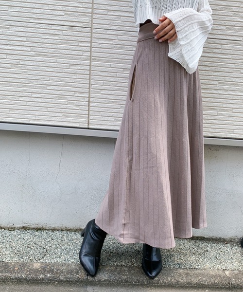 CLEA(クレア)の「ニットスカート(スカート・レディース・ブラック/ベージュ/アイボリー/モカ/ピンクベージュ・M/L)」の15枚目の写真