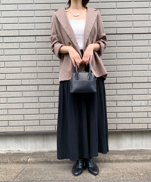 CLEA(クレア)の「ニットスカート(スカート・レディース・ブラック/ベージュ/アイボリー/モカ/ピンクベージュ・M/L)」の6枚目の写真
