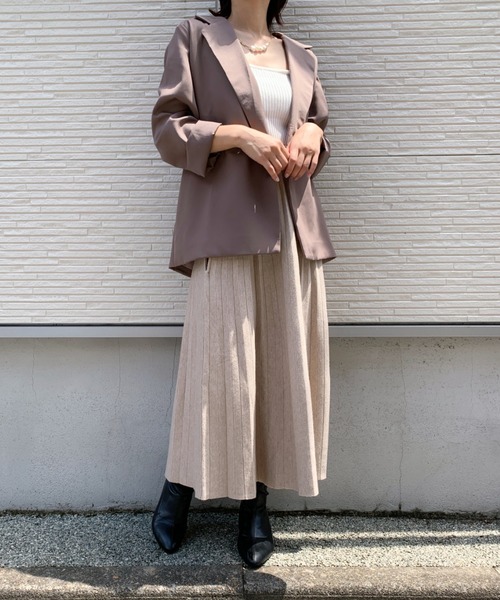 CLEA(クレア)の「ニットスカート(スカート・レディース・ブラック/ベージュ/アイボリー/モカ/ピンクベージュ・M/L)」の9枚目の写真