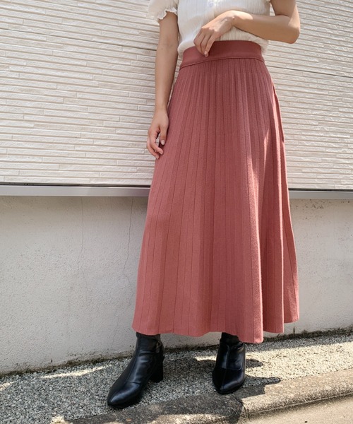 CLEA(クレア)の「ニットスカート(スカート・レディース・ブラック/ベージュ/アイボリー/モカ/ピンクベージュ・M/L)」の11枚目の写真