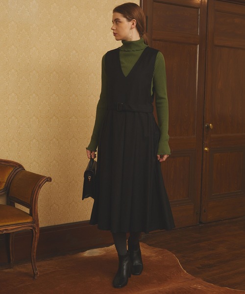 PURIL（ピュリル）の「【PURIL】スクエアトゥ　切替デザインブーツ（ブーツ・レディース・ダークブラウン/ブラック/アイボリー・S/M/L）」の8枚目の写真