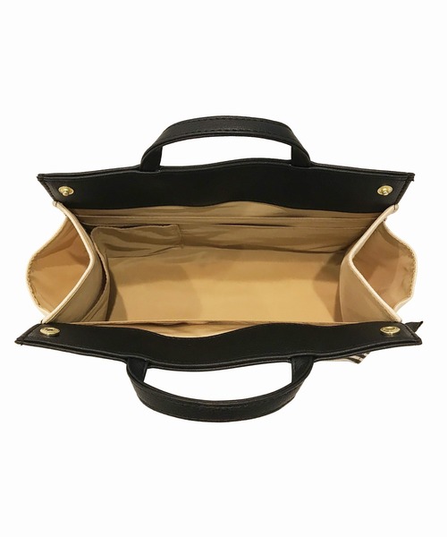 ROOTOTE（ルートート）の「ルートート/バッグインバッグ サポートトート LT.ルーキャリッジ.Remo-te(リモッテ)-A（トートバッグ・レディース・ブラック/ネイビー/ブラウン/カーキ/ストライプ/ドット・FREE）」の13枚目の写真