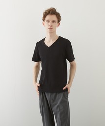 【TONE BY AS】サーマル半袖VネックTEE(BL)