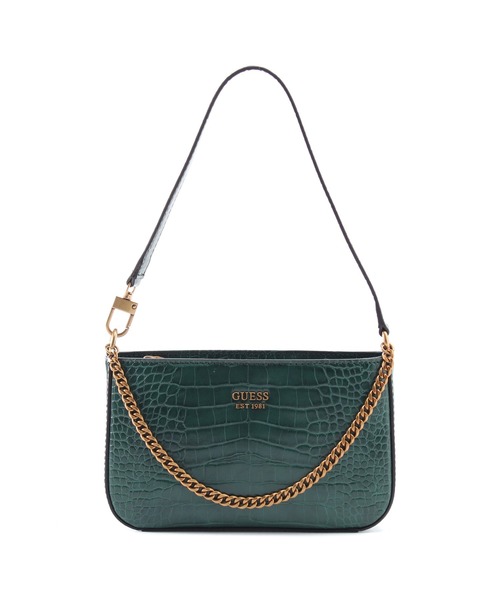 Guess（ゲス）の「KATEY Mini Top Zip Shoulder Bag（ショルダーバッグ・レディース・ピンク/グリーン/ブラウン・ONE SIZE）」の3枚目の写真